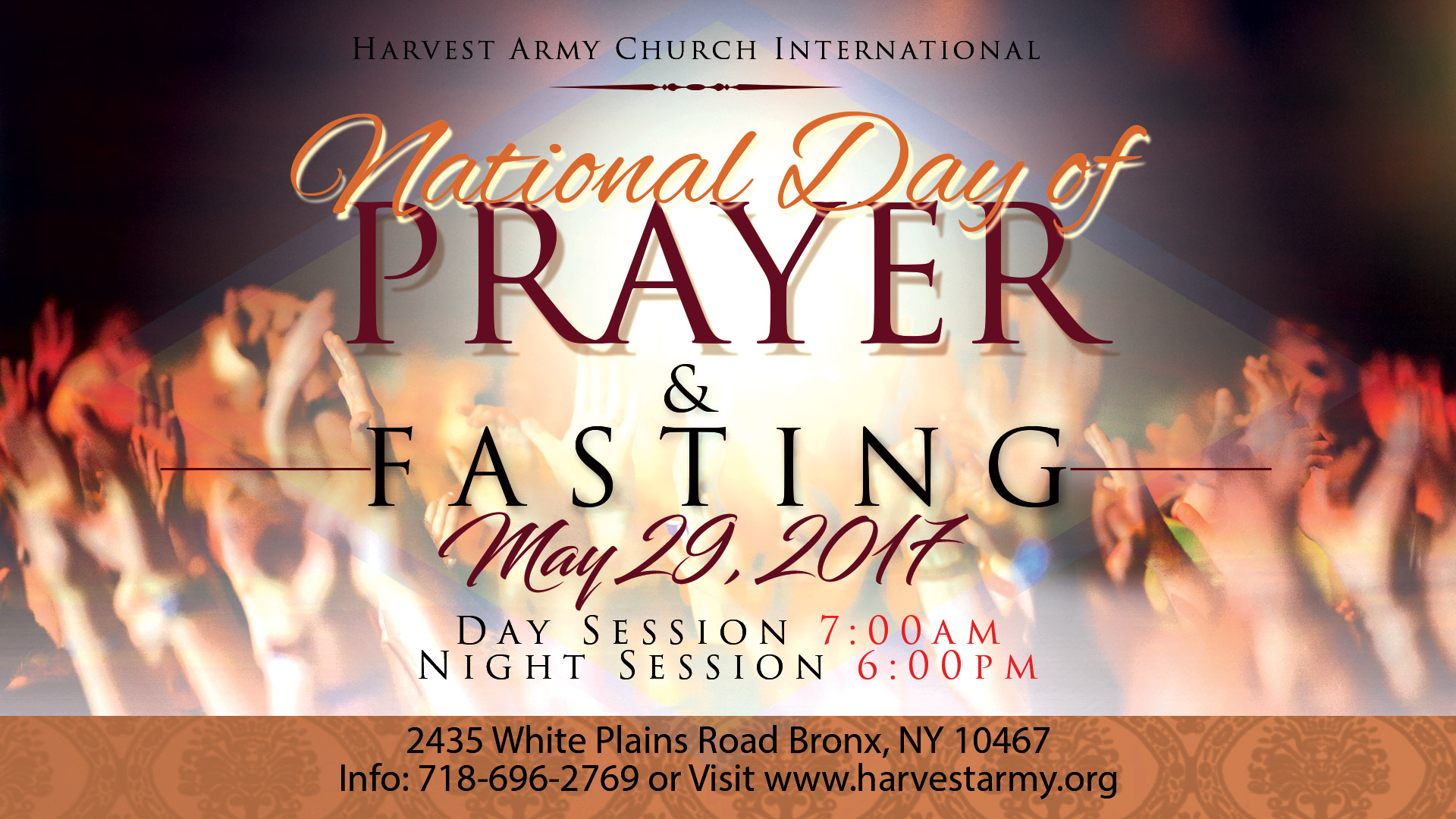 National Day of Prayer and Fasting Harvest Army World Revival